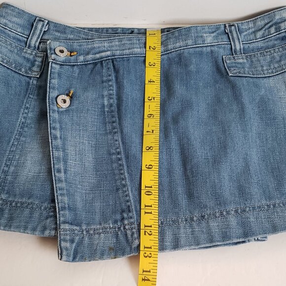DIESEL Denim Blue Jean Wrap  Skirt Mini - Picture 7 of 10
